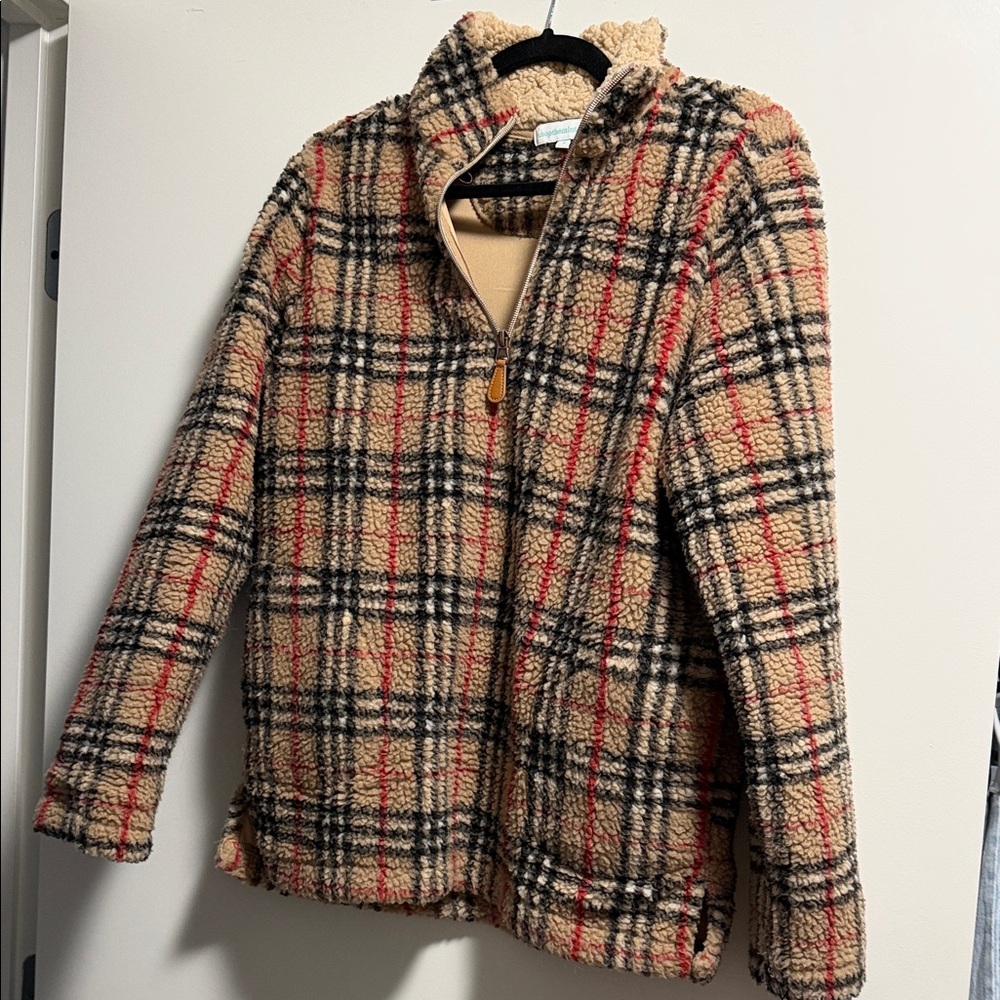 Plaid Sherpa Jacket